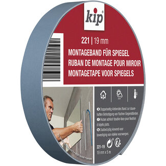 KIP® Kip 221 Mirror Mounting Tape 19mm x 5m