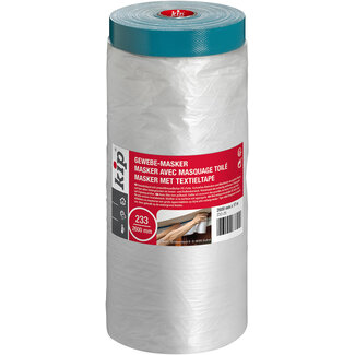 KIP® Kip 233 Masking film with textile tape 2600mm x 17m