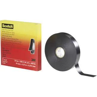 3M 3M Scotch TAPE 22 Heavy 19mm x 33m Noir