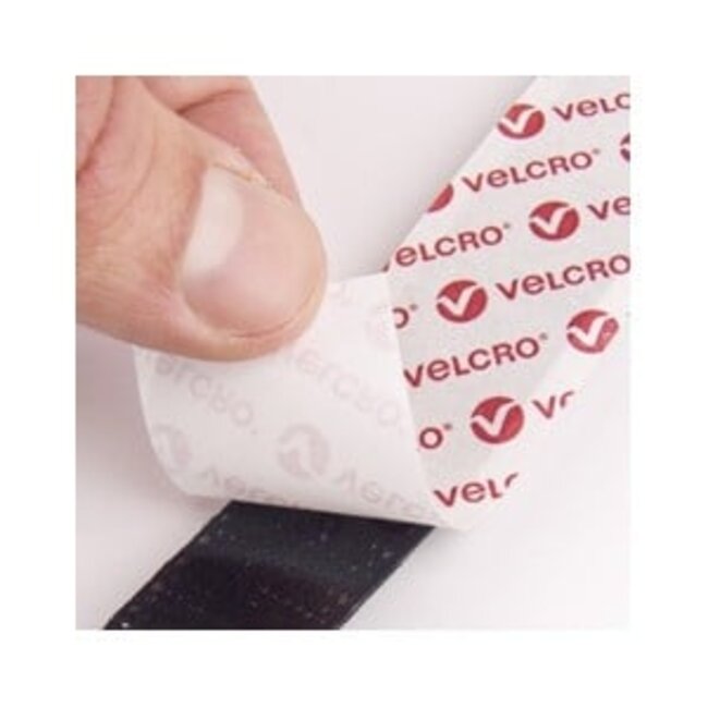 Velcro® PS14 Self-adhesive hook and loop tape roll 30mm x 25m Black - LOOP