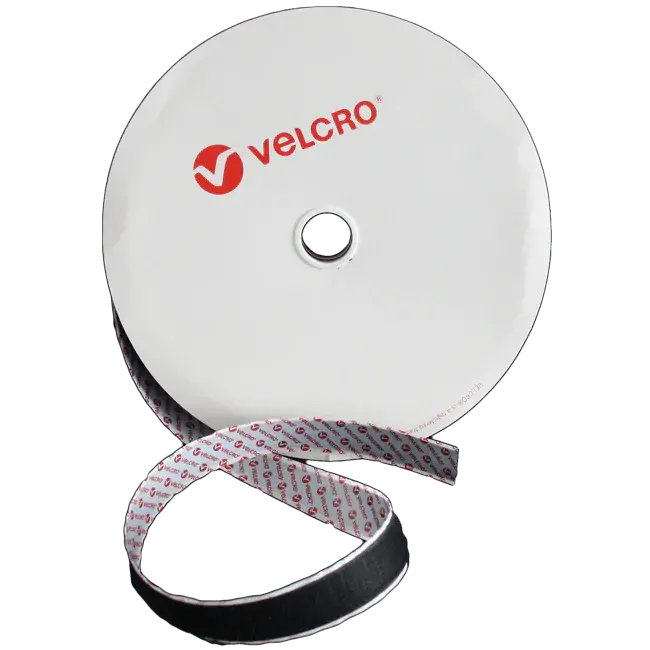 Velcro® PS14 Selbstklebende Klettbandrolle 50mm x 25m Schwarz - Haken