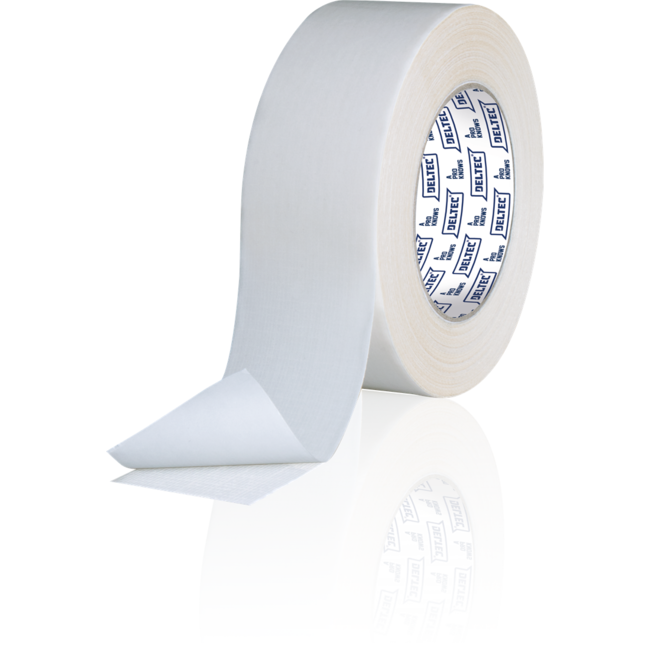 Deltec Ruban adhésif double face pour moquette en lin 50 mm x 25m