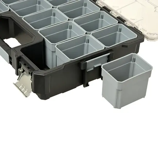 Stockbox Pro Plastic Case with Removable Trays - High