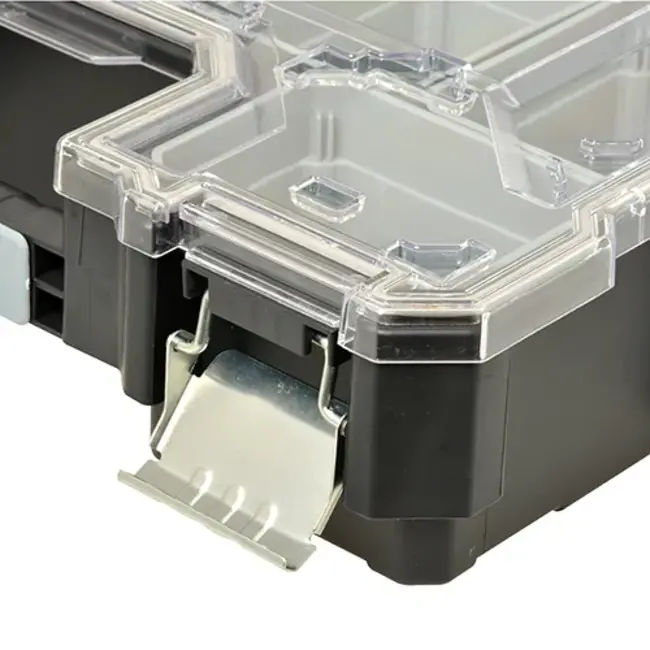 Stockbox Étui en plastique professionnel avec plateaux amovibles - Haut