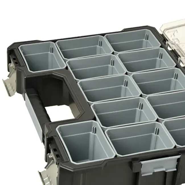 Stockbox Pro Plastic Case with Removable Trays - High