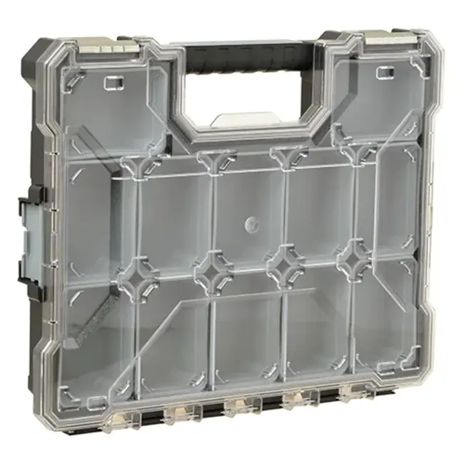 Stockbox Étui en plastique professionnel avec plateaux amovibles - Faible