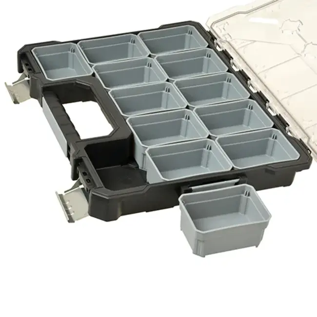 Stockbox Pro Plastic Case with Removable Trays - Low