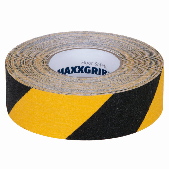 Maxxgrib Antislip tape 50mm x 18,3m Zwart/Geel