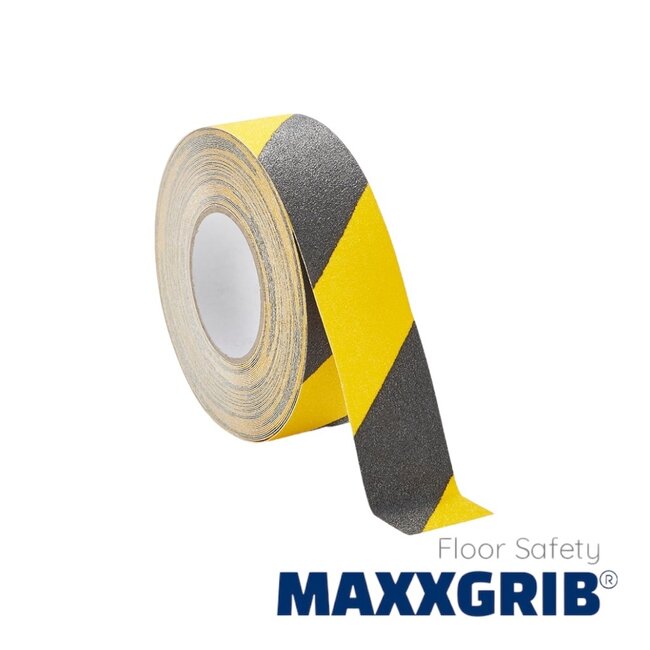 Maxxgrib Antislip tape 50mm x 18,3m Zwart/Geel