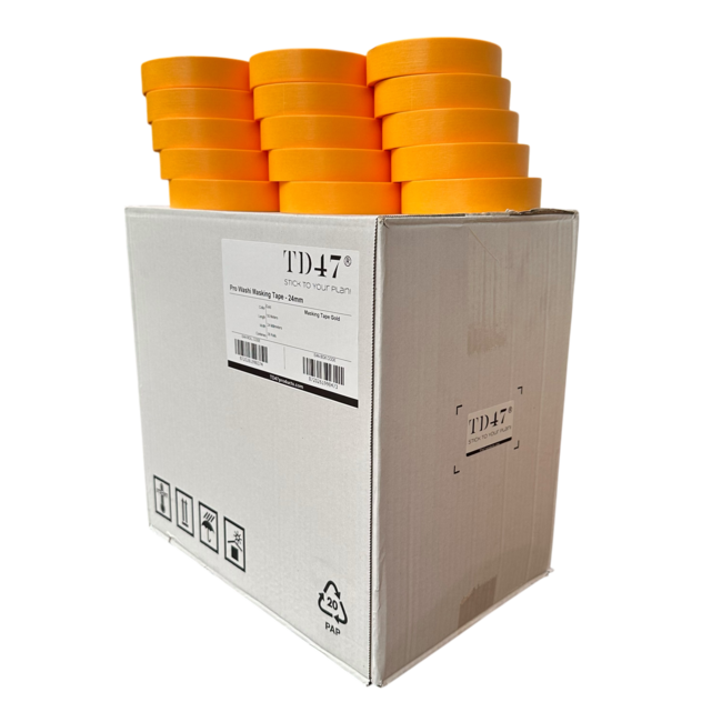 TD47 Pro Masking tape Gold 24mm x 50m (Doos 36 st.)