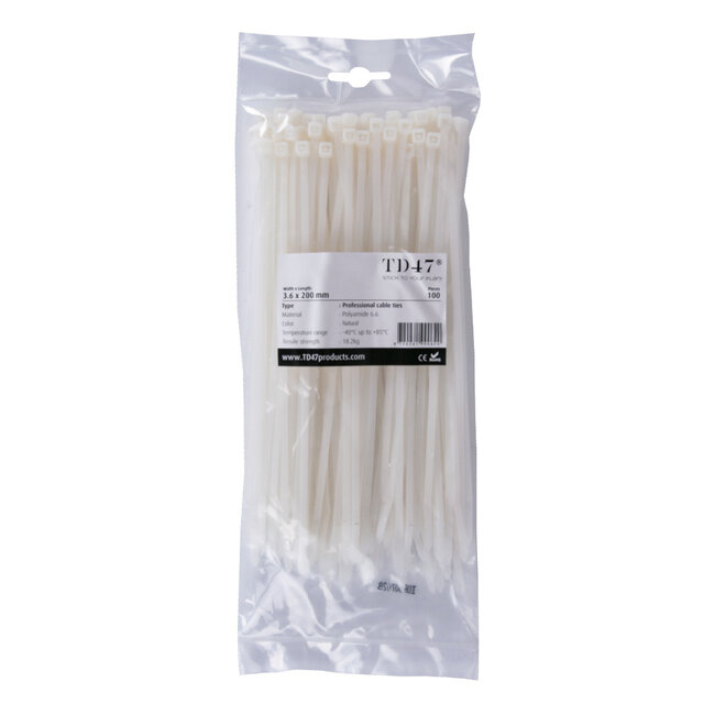 Câbles TD47 Cadre de câble 3.6 x 200 mm blanc