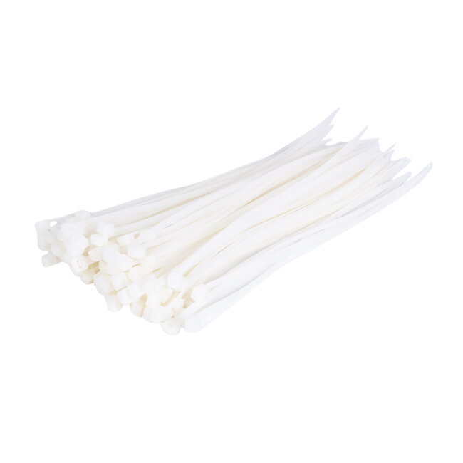 TD47 attaches de câbles 4.8 x 250 mm Blanc