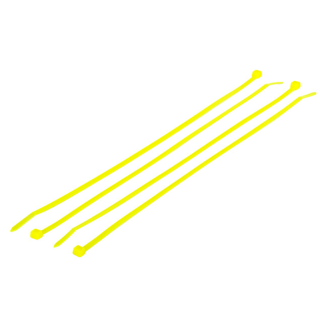 TD47 Attaches de câble 7.6 x 370mm jaune fluorescent