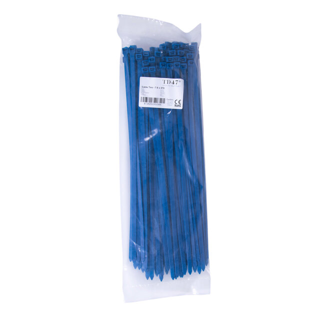 TD47 Cable ties 7.6 x 370 mm Blue