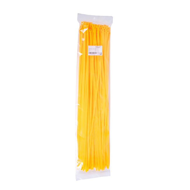 TD47 Attaches de câble 9.0 x 775 mm Jaune