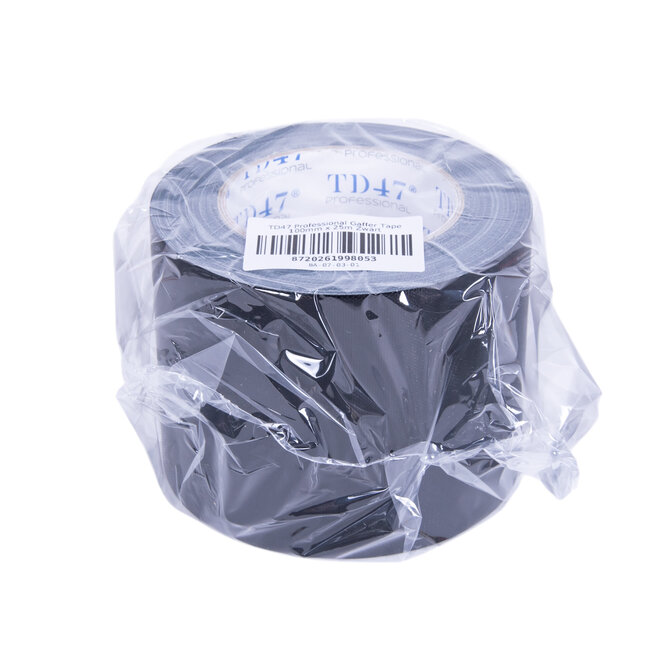 TD47 Professional Gaffa Tape 100mm x 25m Schwarz