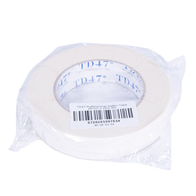 TD47 Professional Gaffa Tape 25mm x 25m Wit
