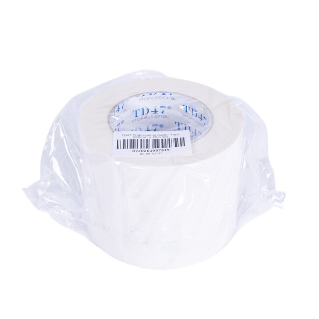 TD47 Professional Gaffa Tape 100mm x 25m Wit