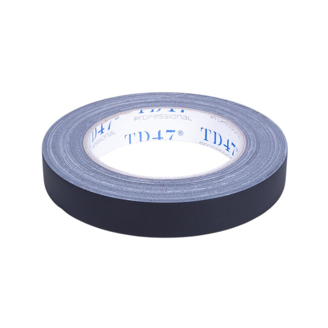 TD47 Professional Gaffa Tape 19mm x 25m Noir Mat