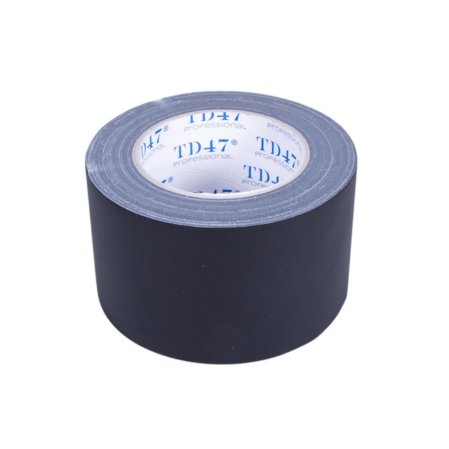 TD47 Professional Gaffa Tape 75mm x 25m Mat Zwart