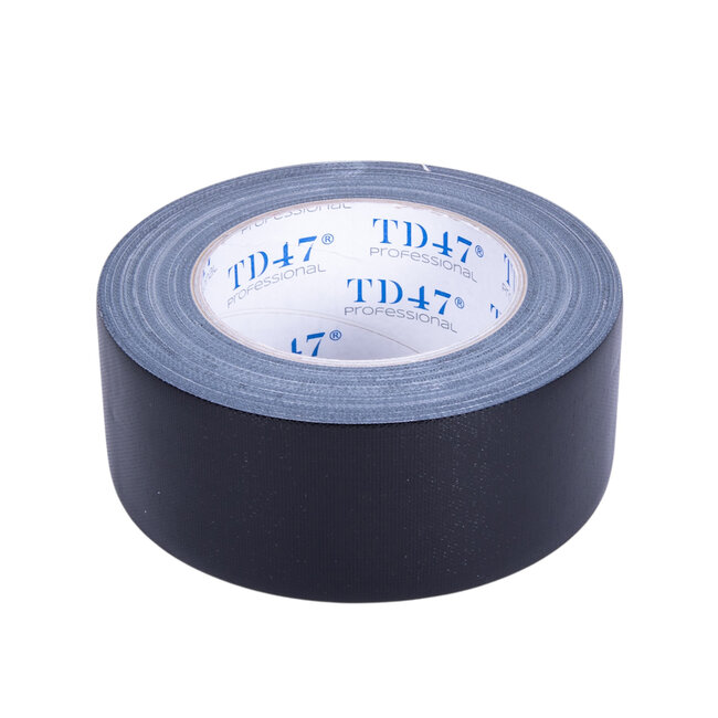 TD47 Professional Gaffa Tape 50mm x 25m Schwarz (Karton mit 30 Rollen)