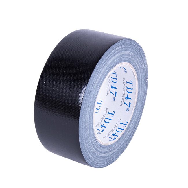 TD47 Professional Gaffa Tape 50mm x 25m Schwarz (Karton mit 30 Rollen)