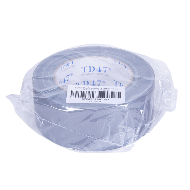 TD47 Professional Gaffa Tape 50mm x 25m Grau