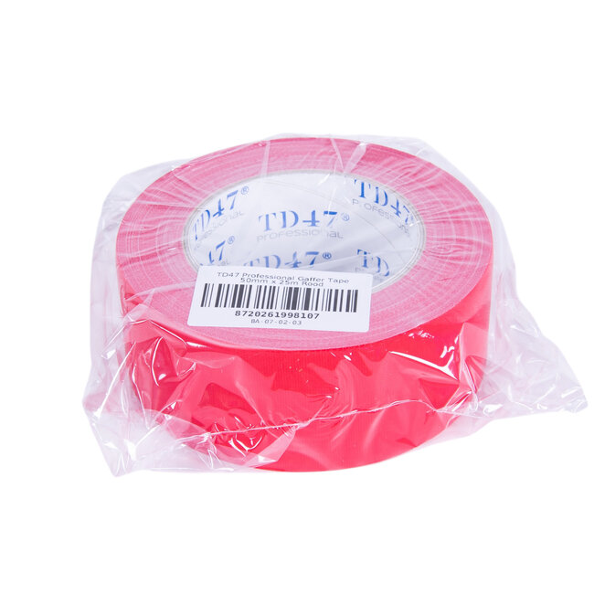 TD47 Professional Gaffa Tape 50mm x 25m Rouge