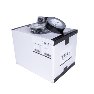 TD47® Professional TD47 Pro Gaffa Tape 38mm x 25m Black (Box 36 Roll)