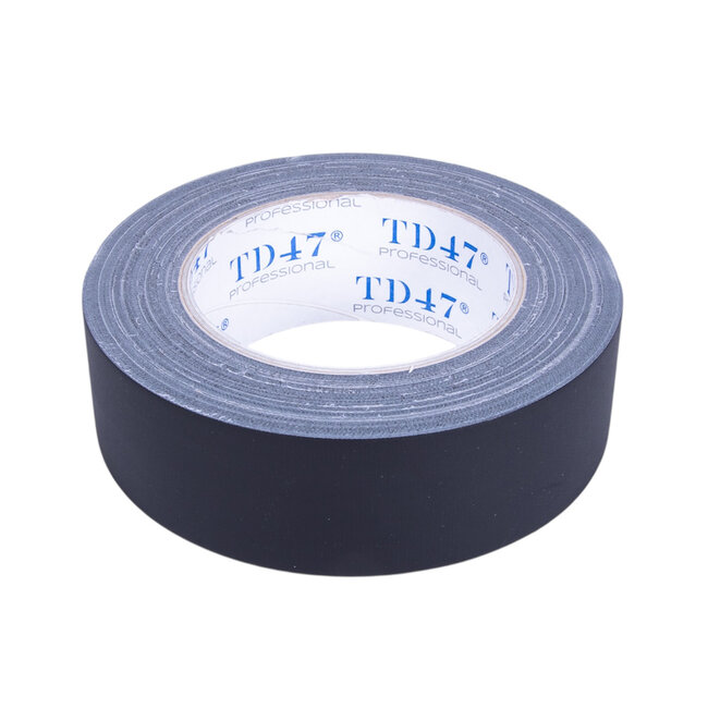 TD47 Professional Gaffa Tape 38mm x 25m Mattschwarz (Karton mit 36 Rollen)