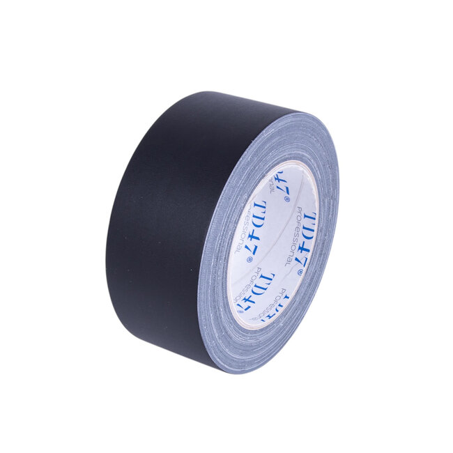 TD47 Professional Gaffa Tape 50mm x 25m Matte Black (Box 30 Roll)