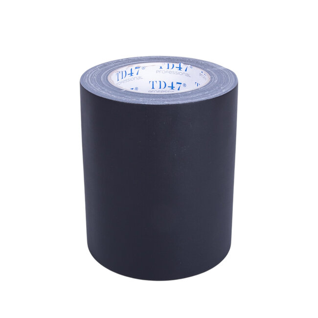 TD47 Professional Gaffa Tape 150mm x 25m Matte Black (Box 6 Roll)