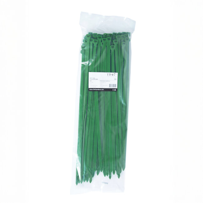 TD47 Cable ties 7.6 x 370 mm Green