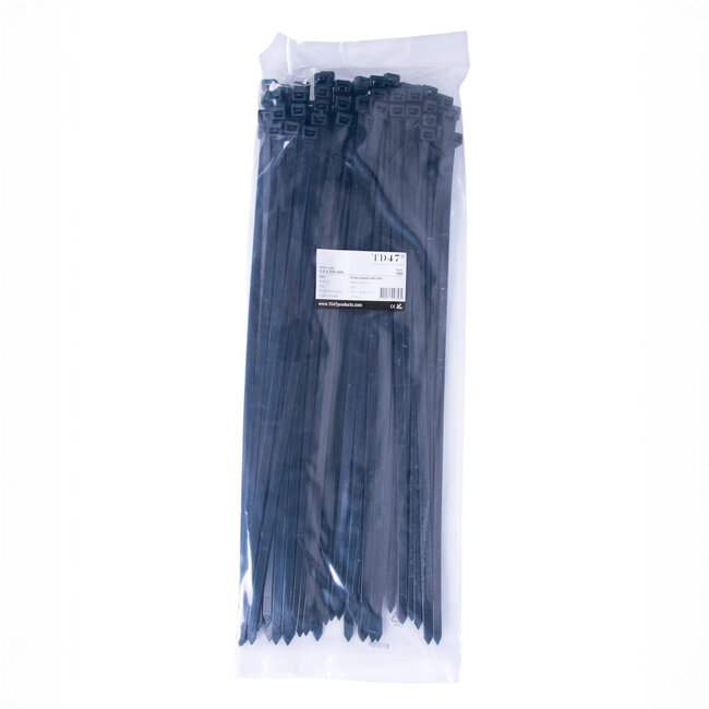 TD47 Kabelbinders 9.0 x 430 mm Zwart