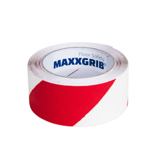 Maxxgrib Anti-slip tape 50mm x 4,5m Red/white