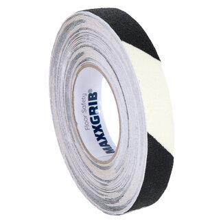 MAXXGRIB® Maxxgrib Antislip tape 25mm x 18,3m Black/Glow in the dark