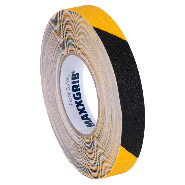 Maxxgrib Antislip tape 25mm x 18,3m Black/yellow