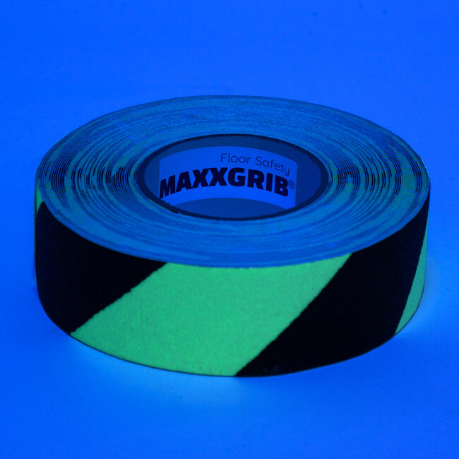 Maxxgrib Antislip tape 50mm x 18,3m Noir/Glow in the dark