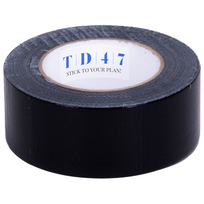 TD47 Ducttape 50mm x 50m Zwart (Doos 24 Rol)