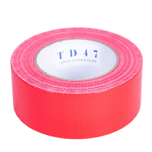 TD47 Ducttape 50mm x 50m Rood (Doos 24 Rol)
