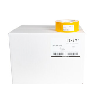 TD47 Products® TD47 Ducttape 50mm x 50m Geel (Doos 24 Rol)