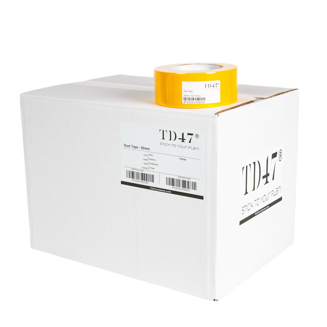 TD47 Duct Tape 50mm x 50m Gelb (Box mit 24 Rollen)