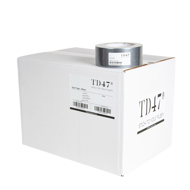 TD47 Duct Tape 50mm x 50m Grau (Box 24 Rollen)