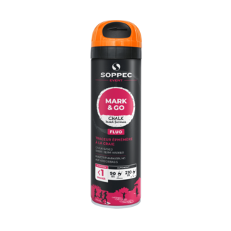 SOPPEC SOPPEC Mark & Go Temporärer Kalkmarkierungsspray Fluor Orange