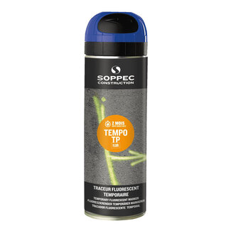 SOPPEC SOPPEC Tempo TP Temporary Marking Spray Fluorescent Blue