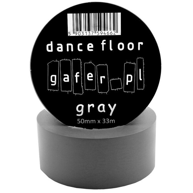 Gafer.pl Ruban PVC pour piste de danse 50mm x 33m Gris