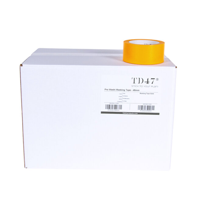 TD47 Pro Ruban de masquage doré 48mm x 50m (Boîte de 24 pièces)