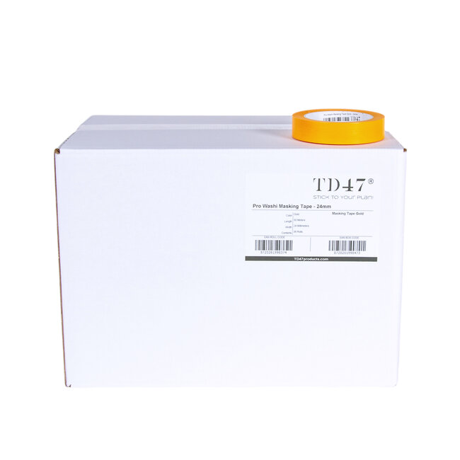 TD47 Pro Masking tape Gold 24mm x 50m (Box 36 pcs.)