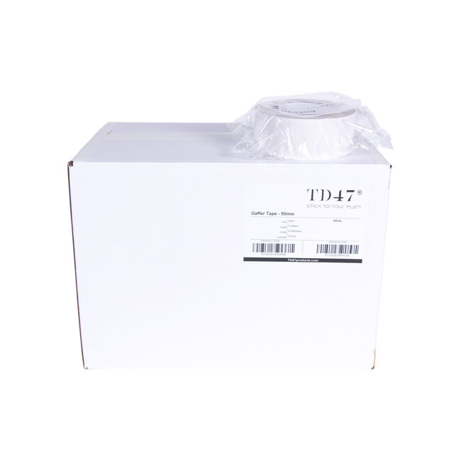 TD47 Gaffa Tape 50mm x 25m Weiß - Box 30 Rollen
