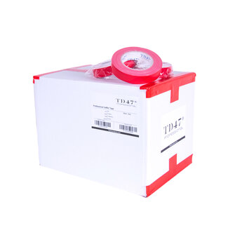 TD47® Professional TD47 Pro Gaffa Tape 25mm x 25m Rouge (Boîte de 60 rouleaux)